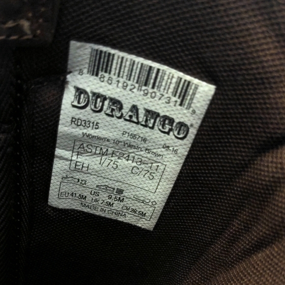 Durango Lady Rebel Steel Toe Western Work Boots Women’s 9.5M RD3315 - Picture 9 of 16